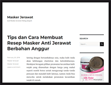 Tablet Screenshot of maskerjerawat.com